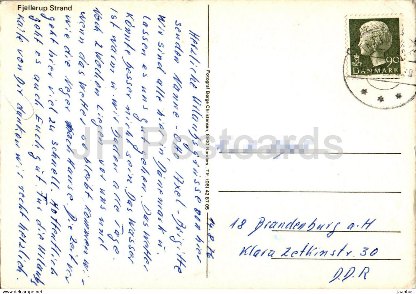 Fjellerup Strand - beach - boat - 1976 - Denmark - used