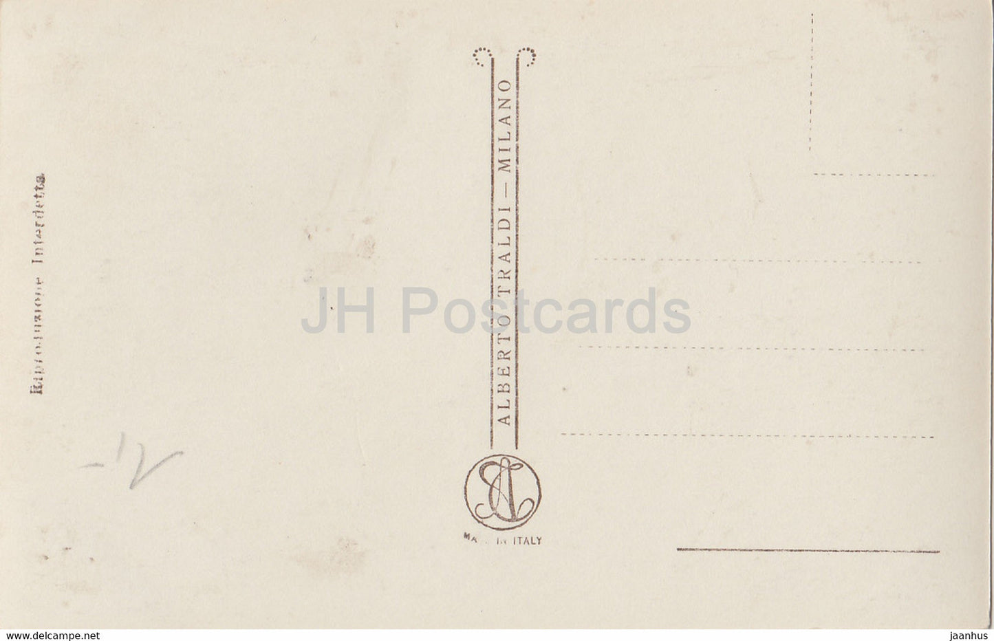 Venezia - Venice - Ponte di Rialto - bridge - 10 - old postcard - Italy - unused