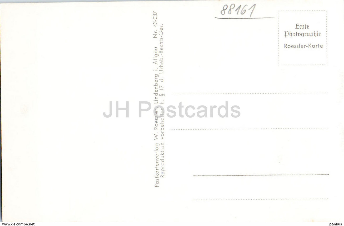 Lindenberg Allg - old postcard - Germany - unused