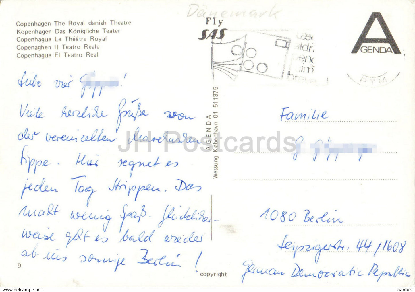 Copenhague - Théâtre royal danois - Danemark - occasion