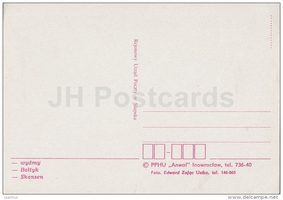 dunes - Baltic Sea - open-air museum - Slowinski National Park - Poland - unused - JH Postcards