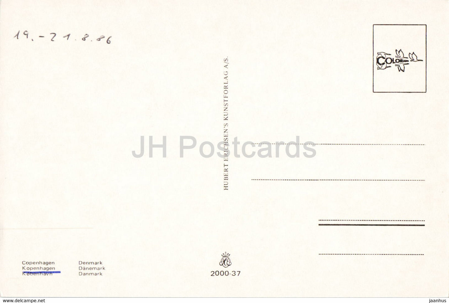 Copenhague - Petite Sirène - multiview - 2000-37 - 1986 - Danemark - utilisé