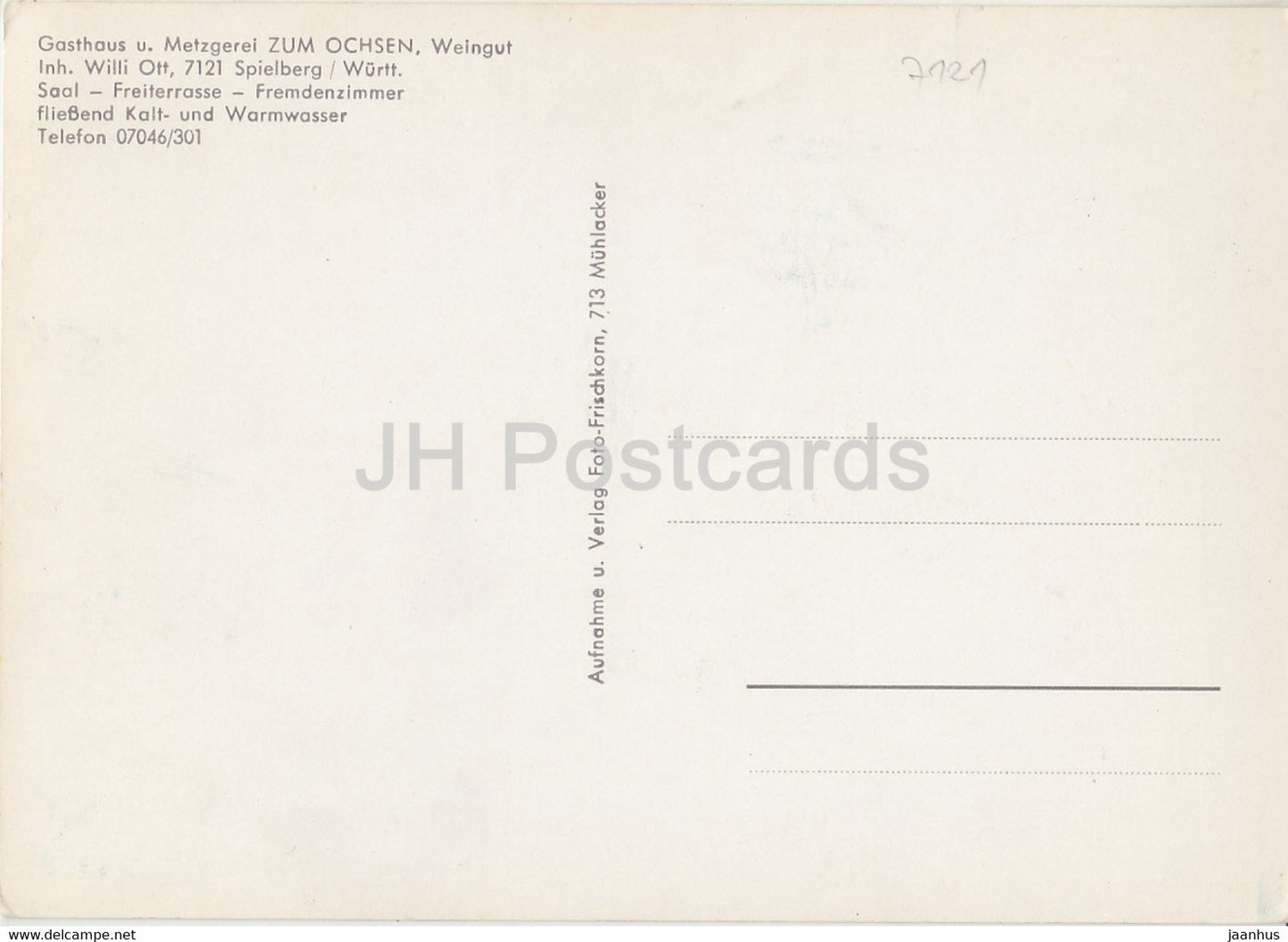 Gasthaus u Metzgerei Zum Ochsen - Weingut - vignoble - Allemagne - inutilisé