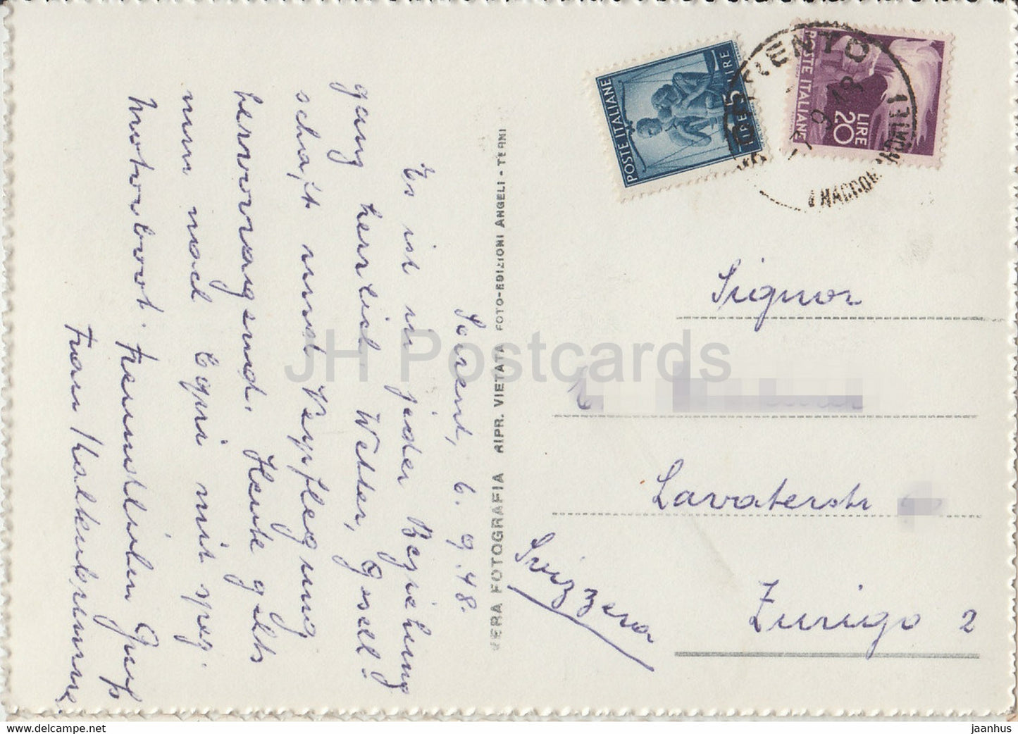 Sorrento - Panorama - 8 - 1948 - alte Postkarte - Italien - gebraucht