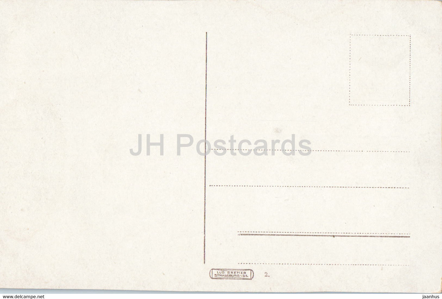 Strasbourg i E - Strasbourg - Munster - Westseite - cathédrale - carte postale ancienne - 1919 - France - utilisé