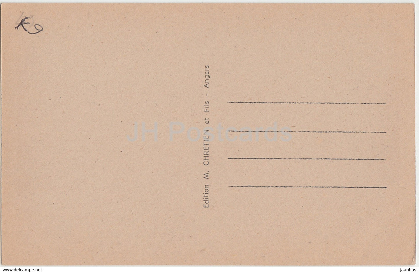 Beaupreau - Facade Principale du Chateau - castle - old postcard - France - unused