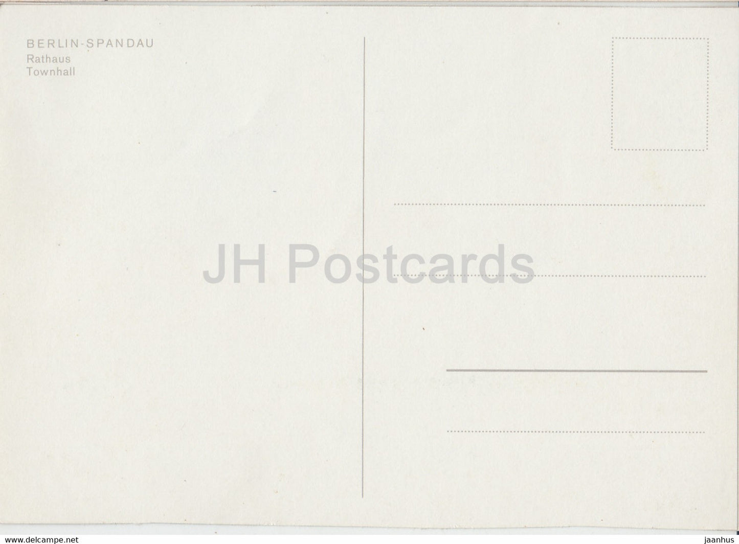 Berlin - Spandau - Rathaus - Townhall - Germany - unused