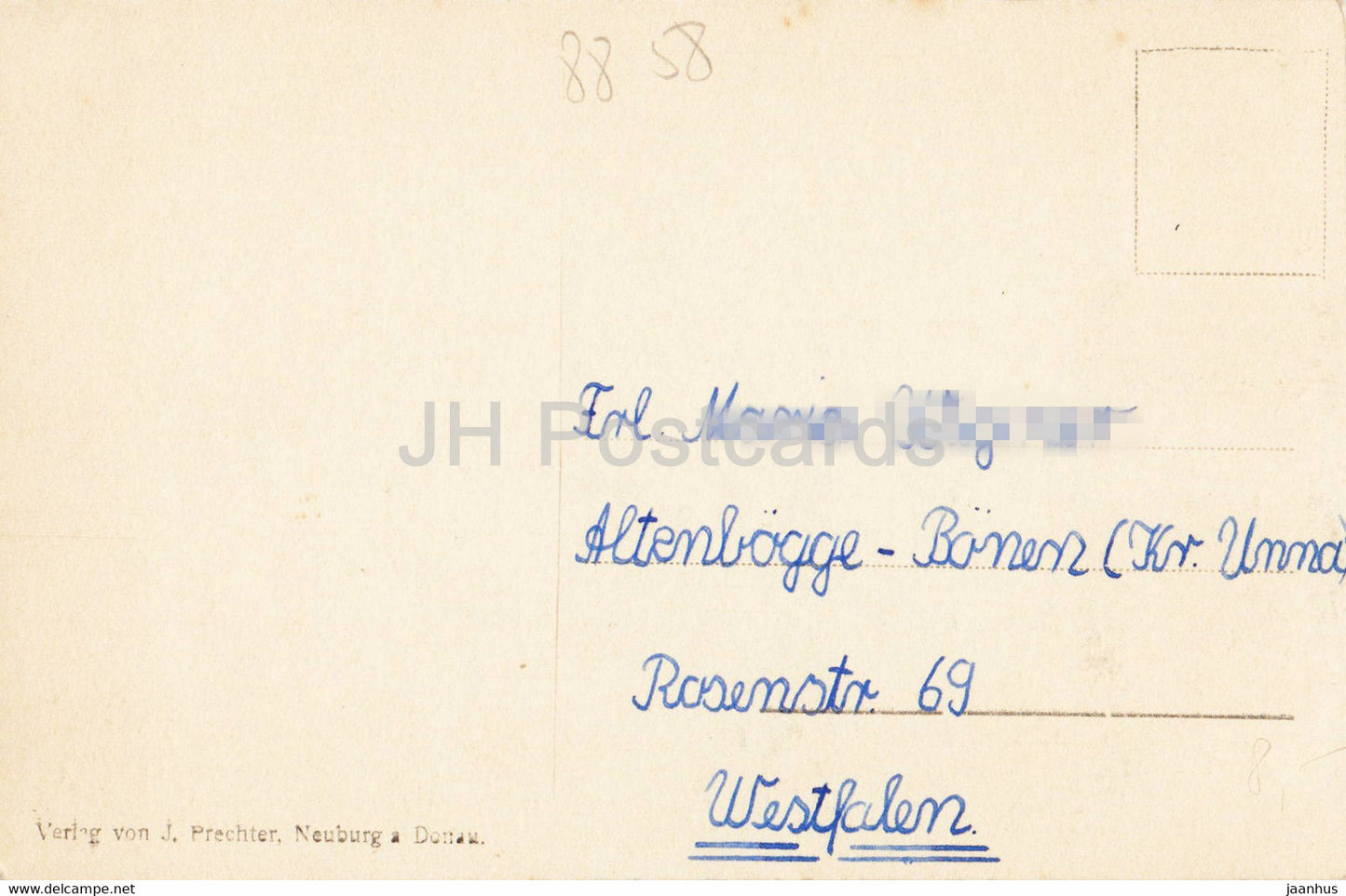 Neuburg a D - old postcard - Germany - used