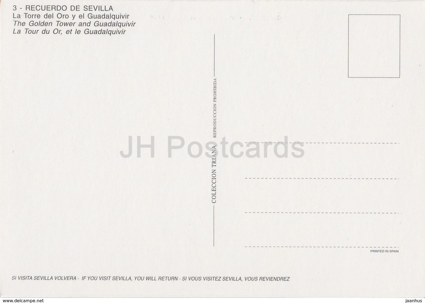 Sevilla - La Toore del Oro y el Guadalquivir - The Golden Tower and Guadalquivir - boat - 3 - Spain - unused