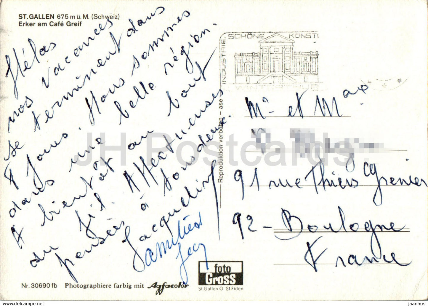 St Gallen - Erker am Cafe Greif - 30690 - Switzerland - used
