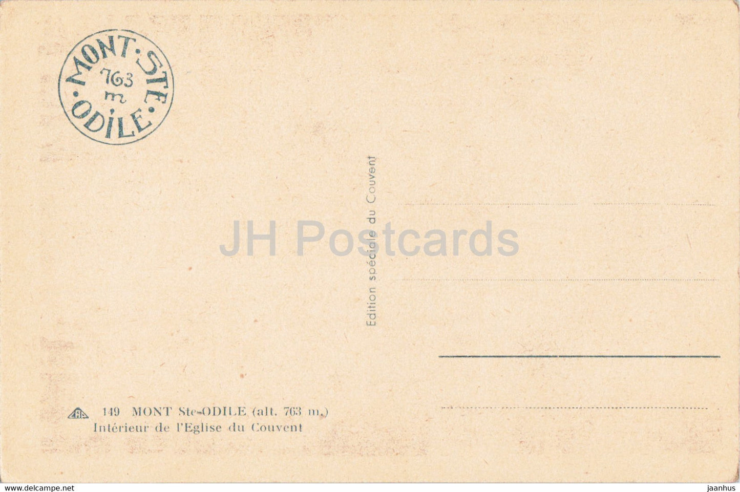 Mont Sainte Odile 763 m - Interieur de l'Eglise du Couvent - Kirche - 149 - alte Postkarte - Frankreich - unbenutzt