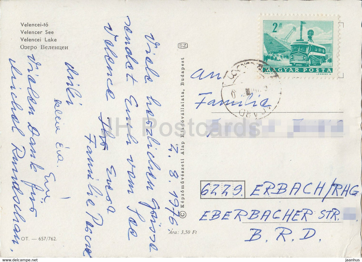 Velencei-See - Multiview - Segelboot - Strand - Hotel - Camping - 1976 - Ungarn - gebraucht