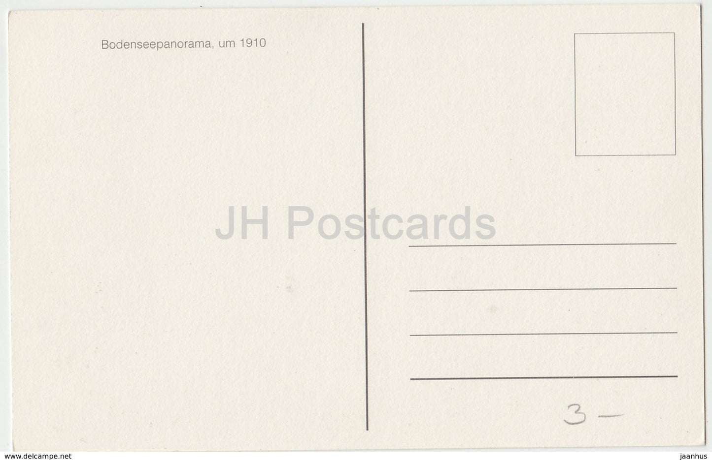 Bodensee und Rhein - Bodenseepanorama um 1910 - carte - REPRODUCTION - Suisse - inutilisé