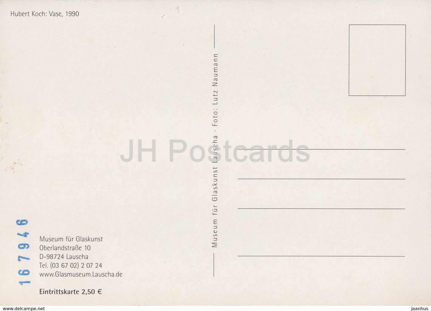 Vase by Hubert Koch - German art - Germany - unused