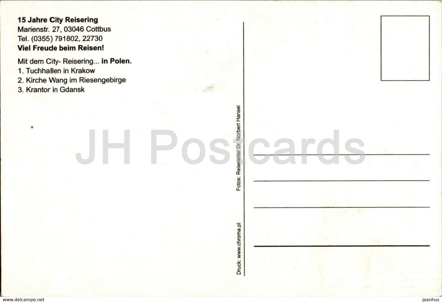 15 Jahre Reisering - Cracovie - Riesengebirge - Gdansk - multiview - Pologne - inutilisé