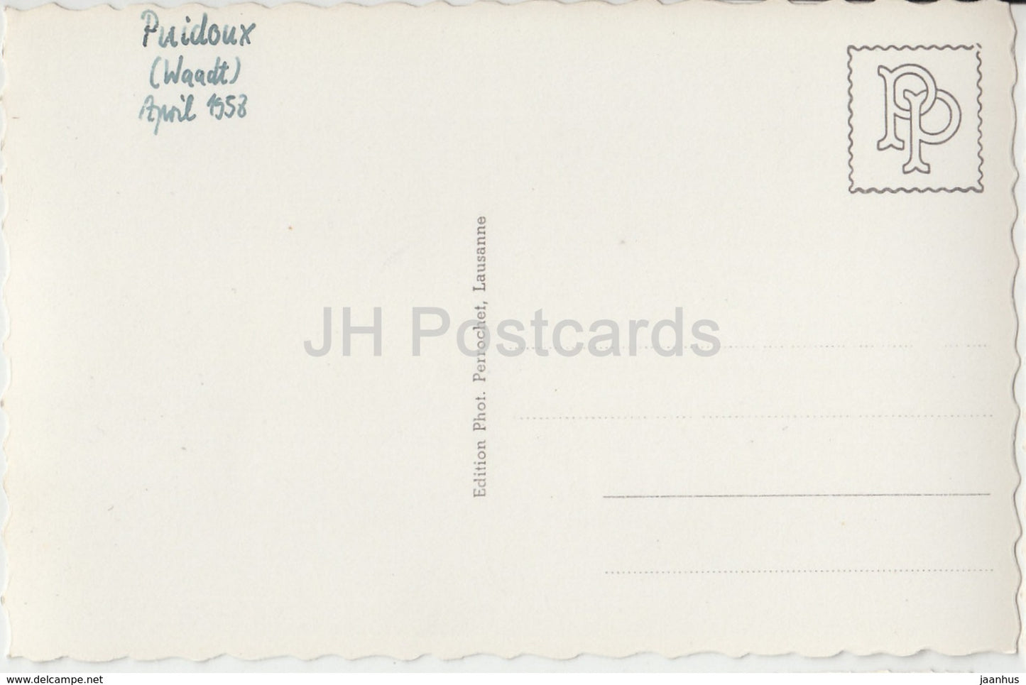 Chapelle de Puidoux sur Chexbres – Kapelle – 5455 – Schweiz – 1958 – gebraucht