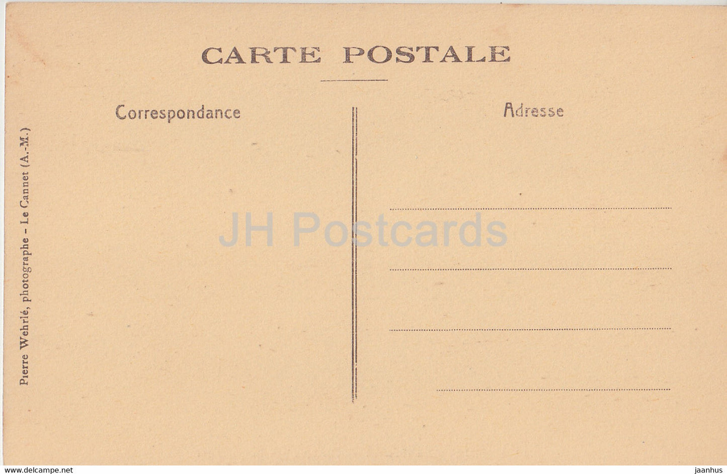 Le Cannet pres Cannes - Pension des Coquelicots - alte Postkarte - Frankreich - unbenutzt