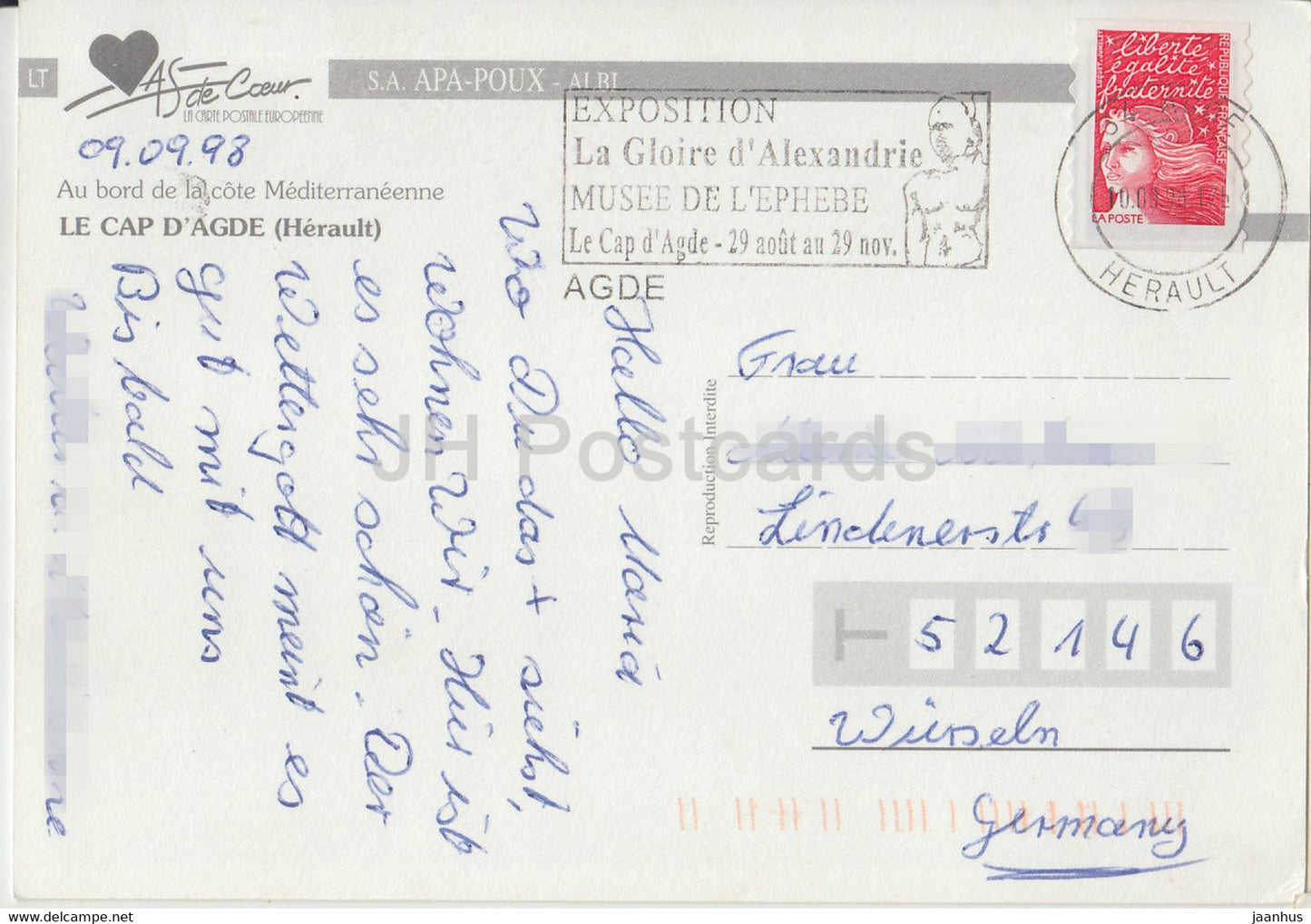 Le Cap d'Agde – Herault – 1998 – Frankreich – gebraucht