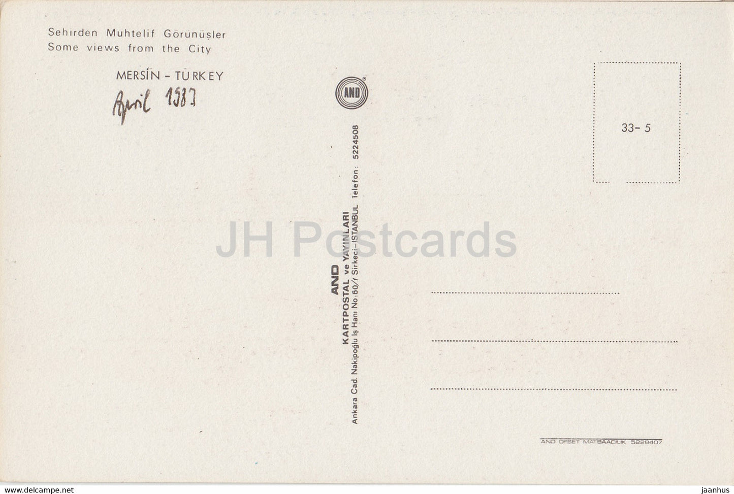 Mersin - Quelques vues de la ville - 1983 - Turquie - occasion