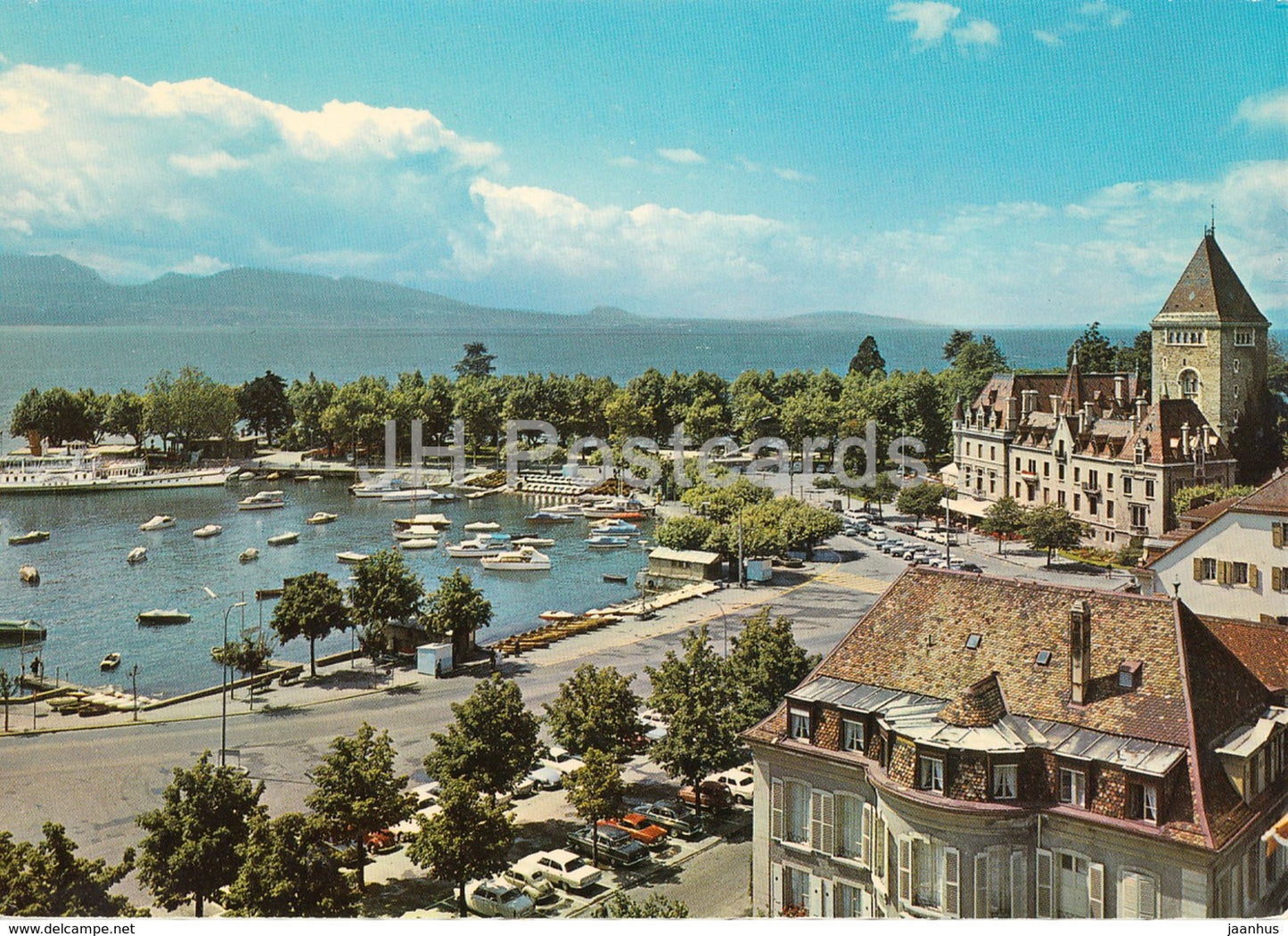 Lausanne Ouchy - Le Port d'Ouchy et le lac Leman - 1 - 4728 - Switzerland - unused - JH Postcards