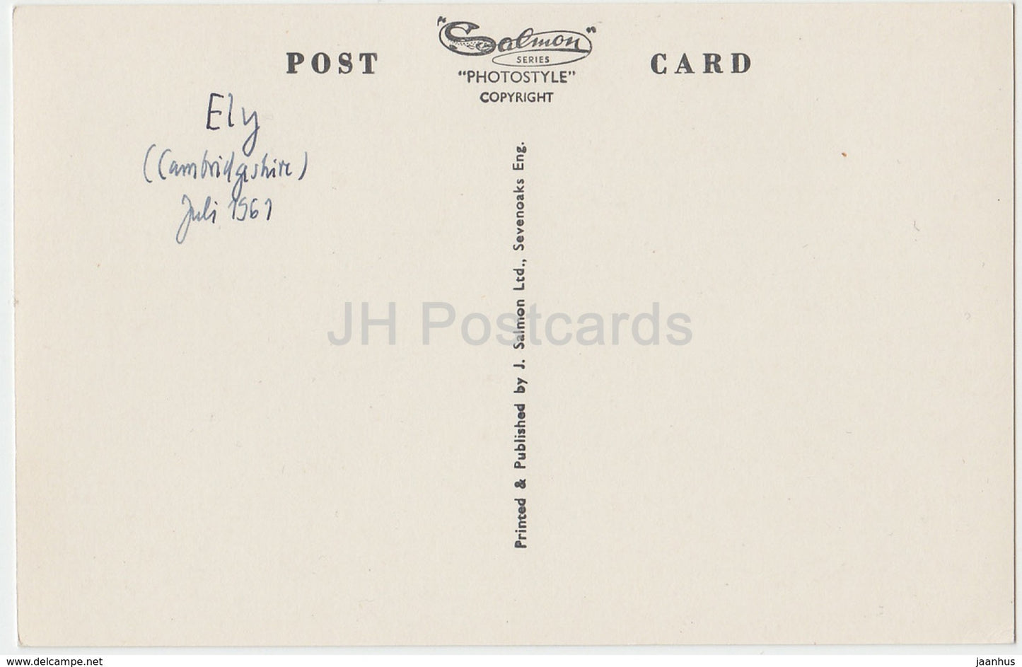 Ely Cathedral from the River - 12502 - 1961 - United Kingdom - England - used