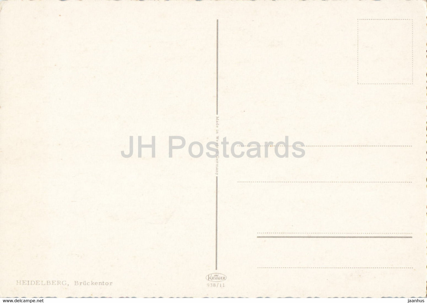 Heidelberg - Bruckentor - cars - Germany - unused