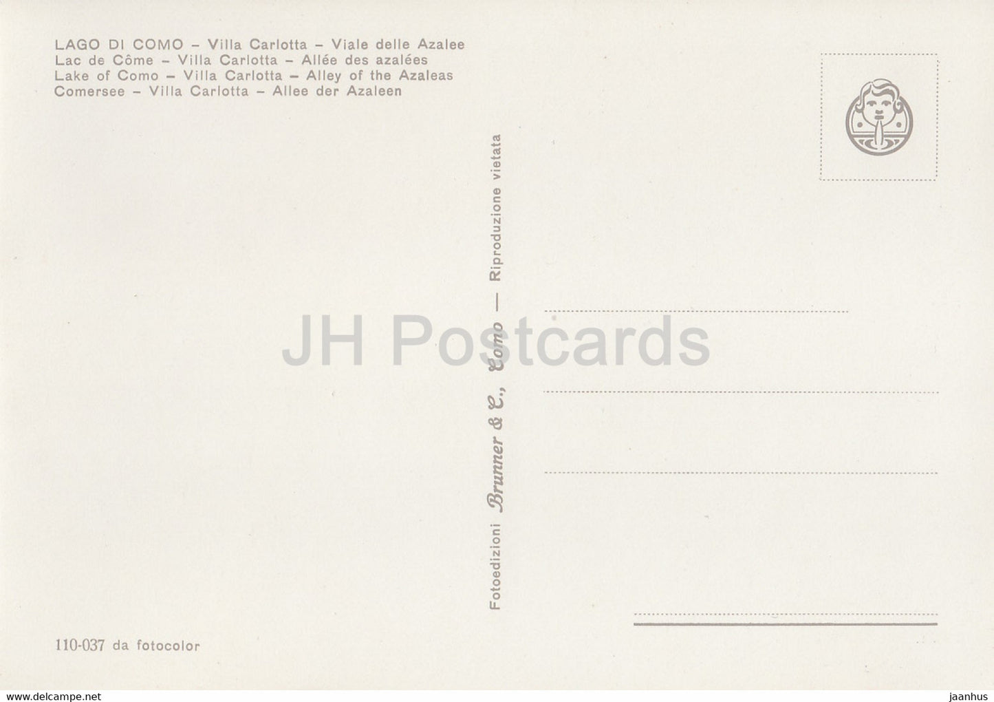 Lago di Como - Villa Carlotta - Viale delle azalee - Alley of the Azaleas - flowers - Italy - Italia - unused