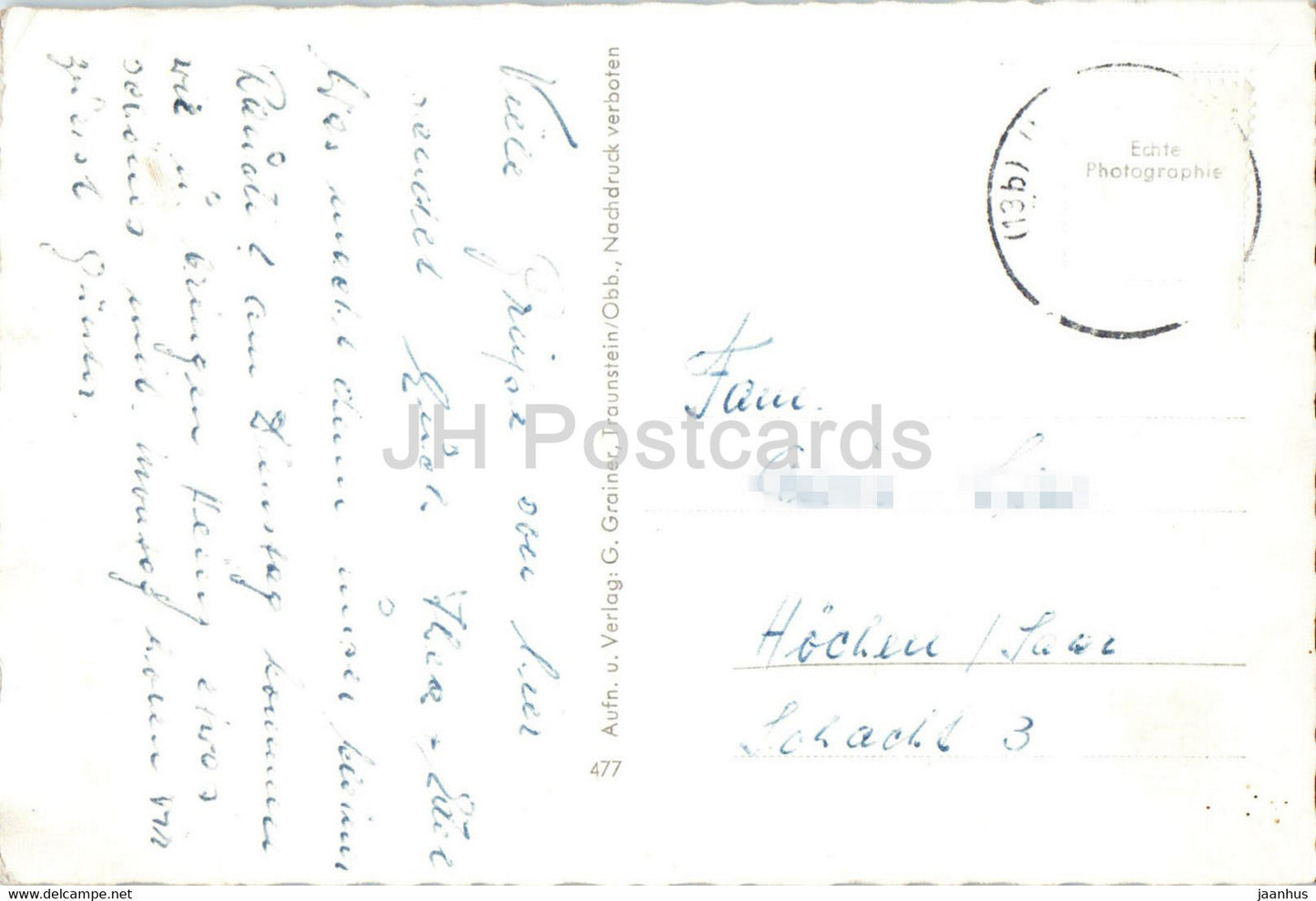 Landungssteg am Chiemsee - Schiff - Dampfer - alte Postkarte - Deutschland - gebraucht