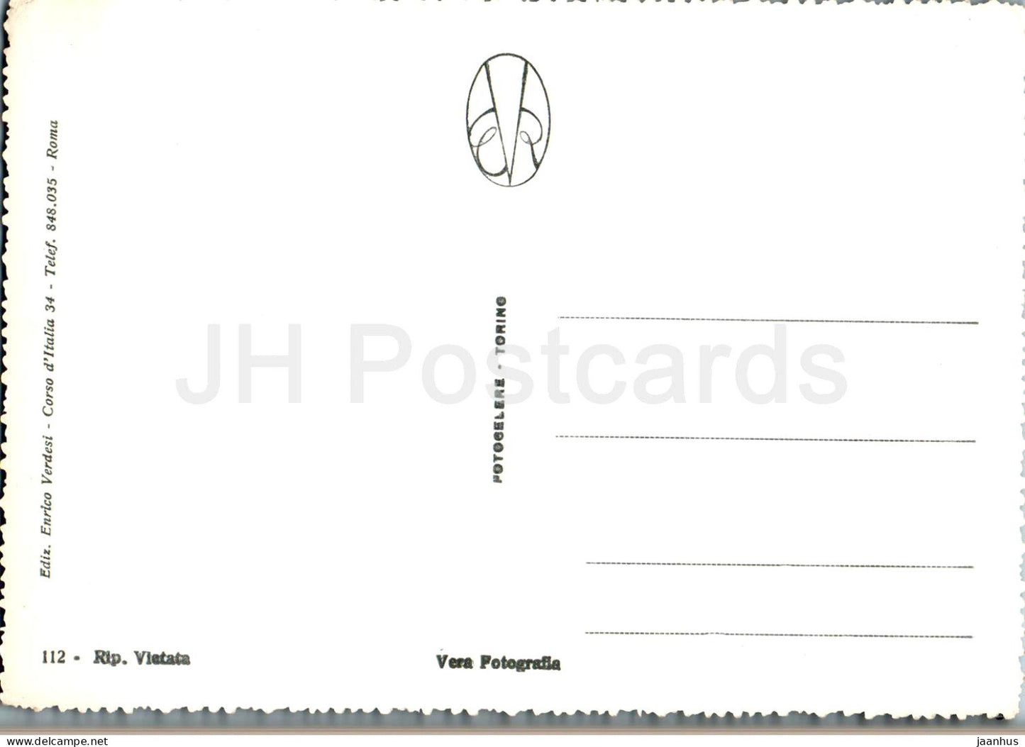 Roma - Rome - San Pietro e Castel Sant Angelo - castle - bridge - 112 - Italy - unused