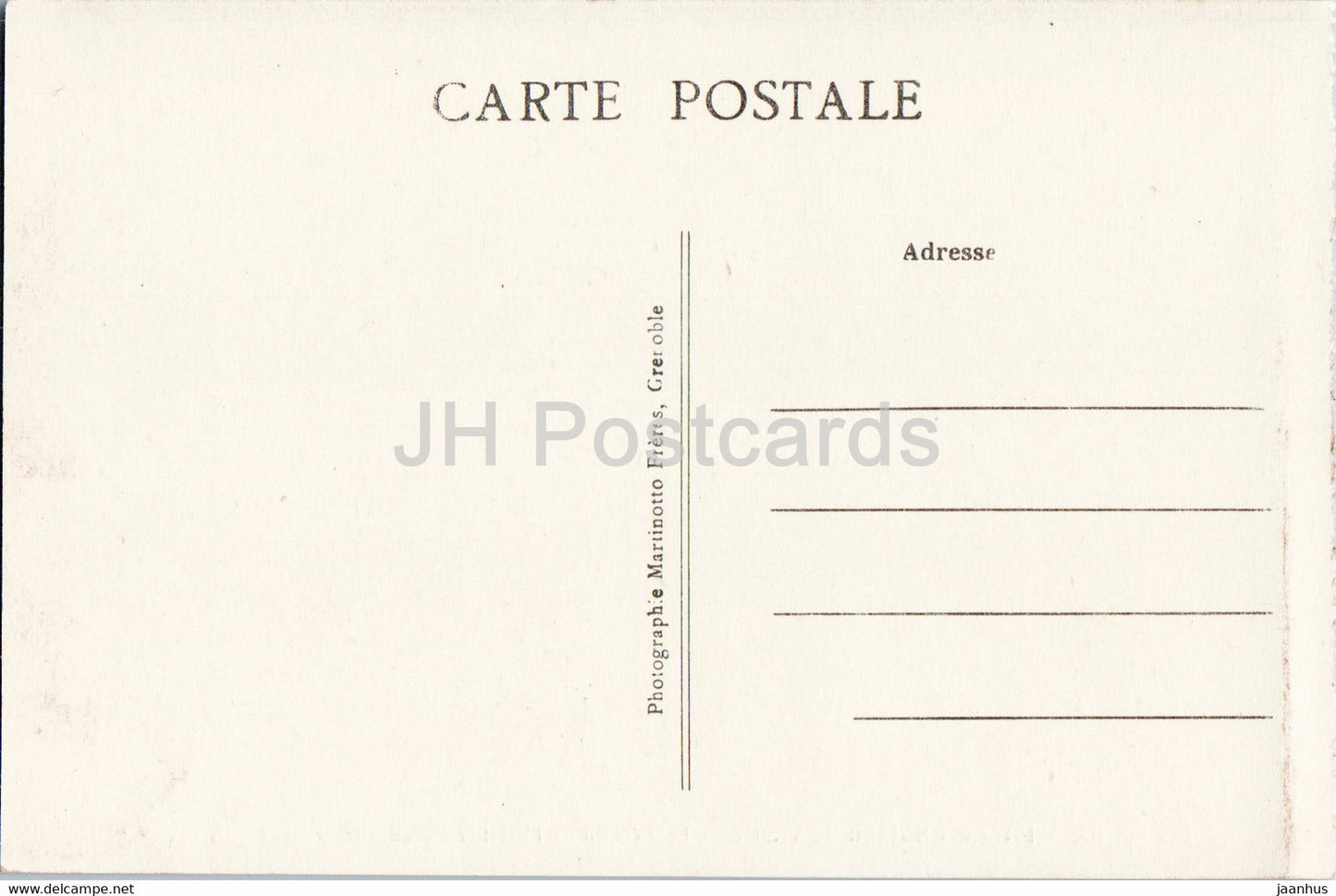 Le Chateau de Vizille - Le Parc vu de l'Escalier d'Honneur - 104 - alte Postkarte - Frankreich - unbenutzt