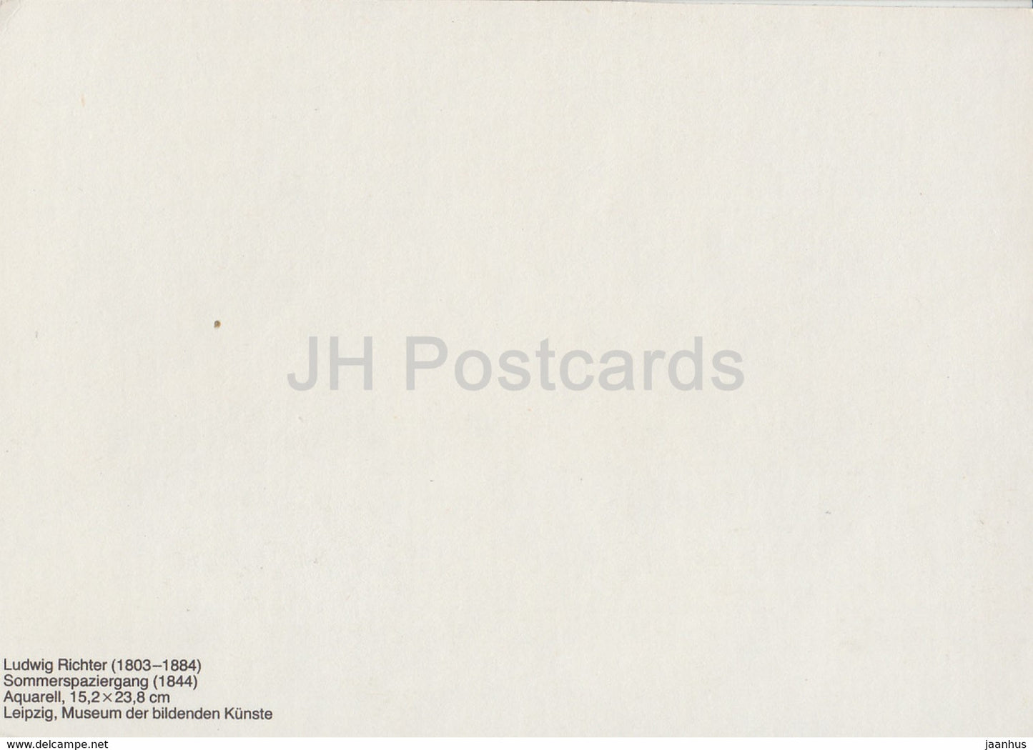 painting by Ludwig Richter - Sommerspaziergang - Summer walk - German art - Germany - unused