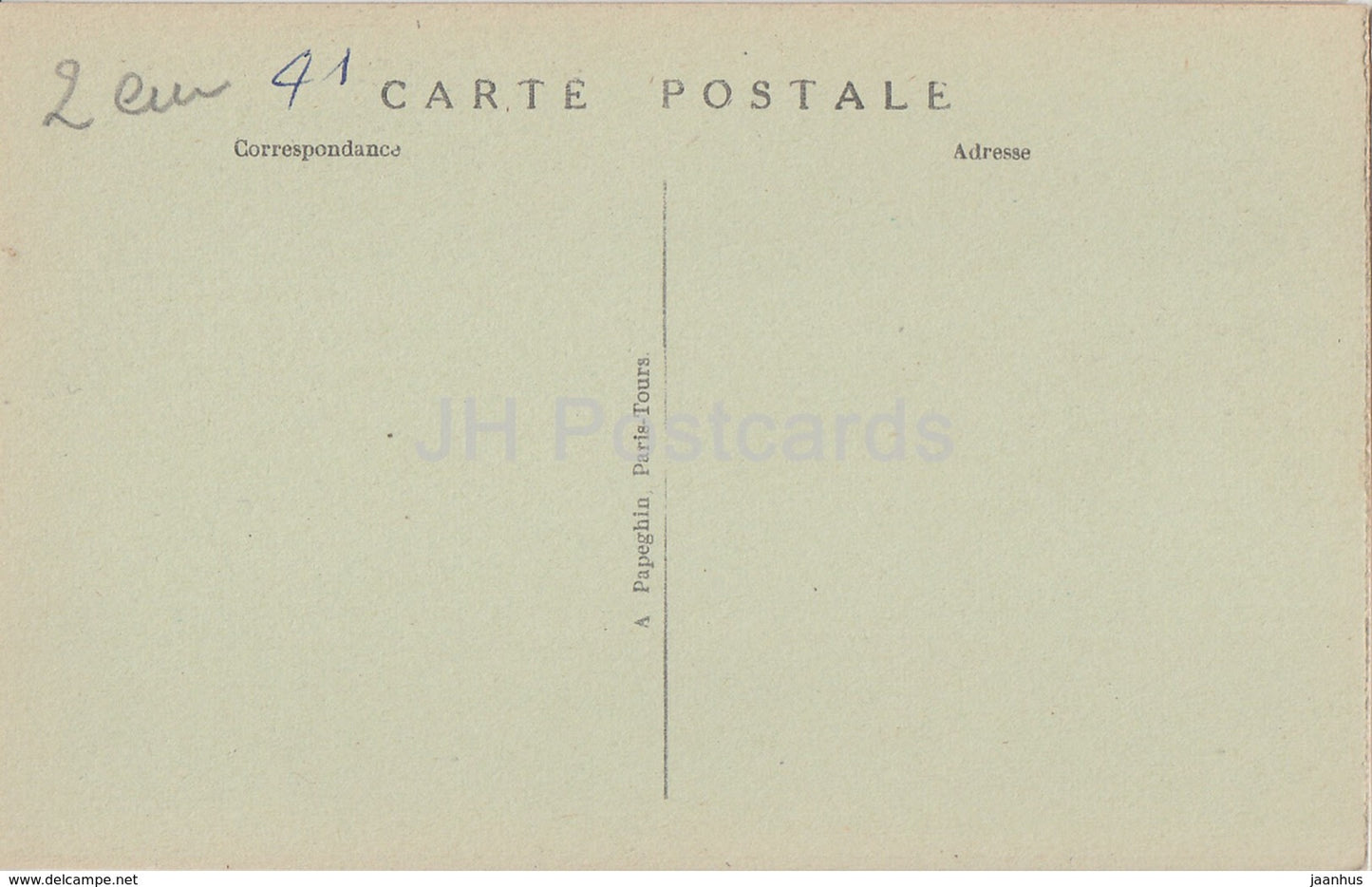 Chambord - Le Chateau - L'Escalier Francois I - castle - 32 - old postcard - France - unused