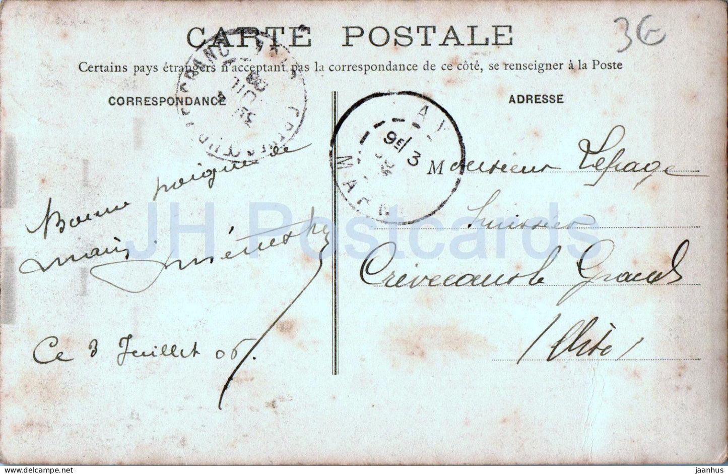 Ay Champagne - Le Panorama - vue générale - 31 - carte postale ancienne - 1906 - France - oblitéré