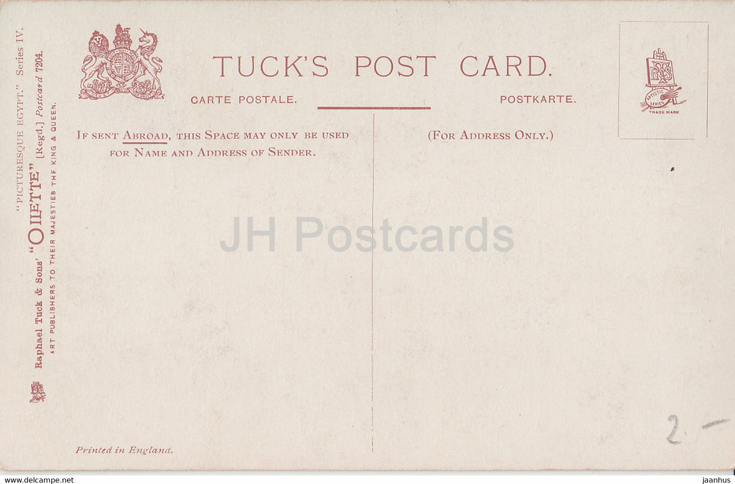 Arabische spielende Kinder - Serie IV - Oilette - Tuck's - 7204 - alte Postkarte - unbenutzt