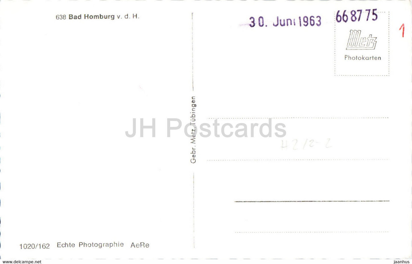 Bad Homburg - 638 - alte Postkarte - Deutschland - unbenutzt