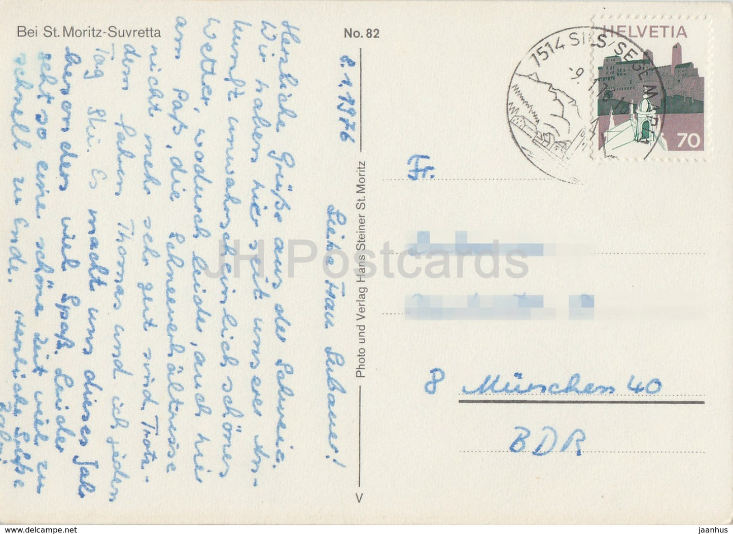 Bei St Moritz Suvretta - 1976 - Switzerland - used
