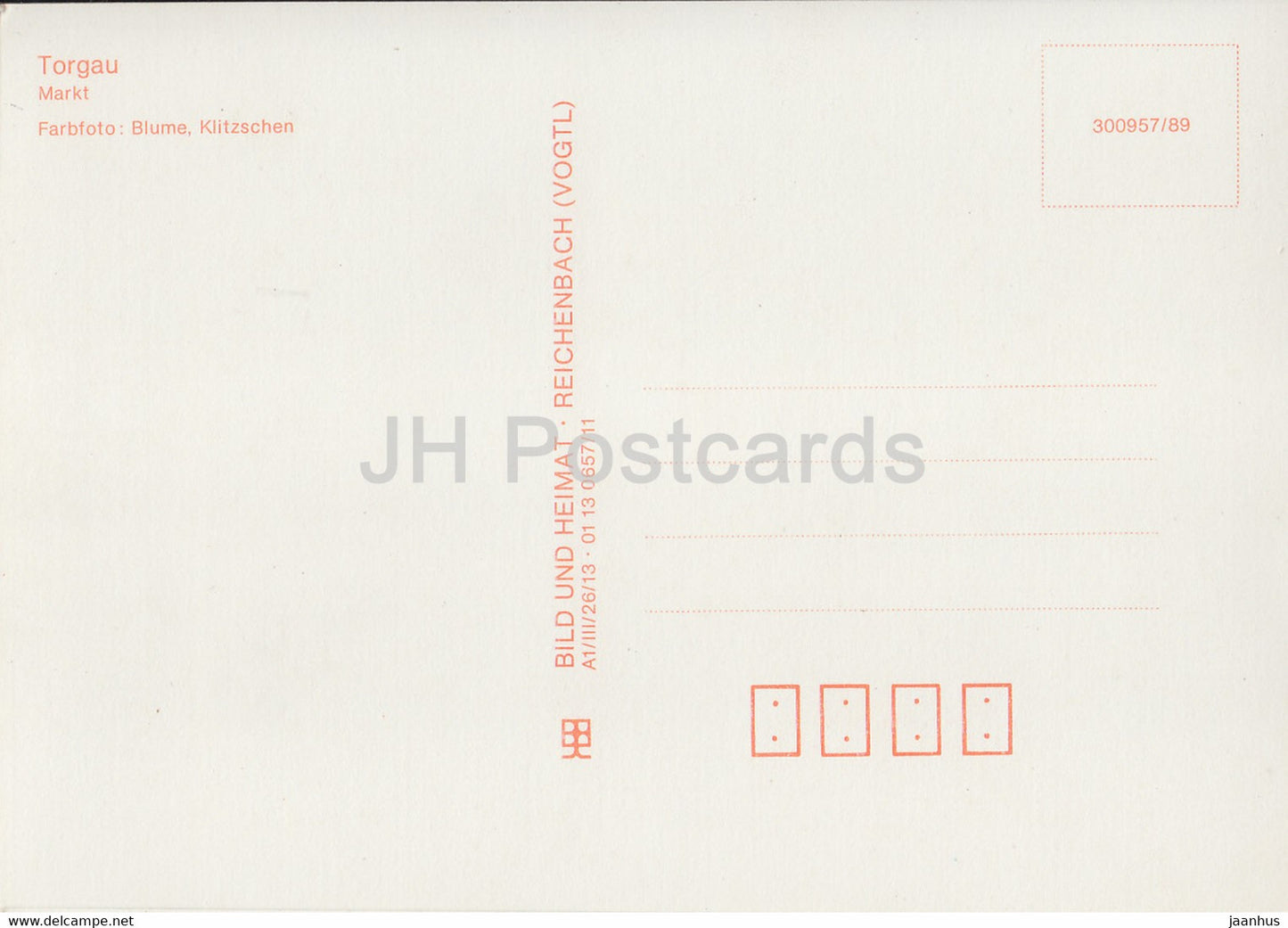 Torgau - Markt - Allemagne DDR - occasion
