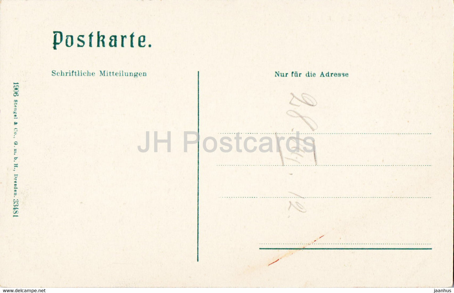 Weimar - Steinbrucke mit Schloss - bridge - castle - old postcard - 1906 - Germany - unused