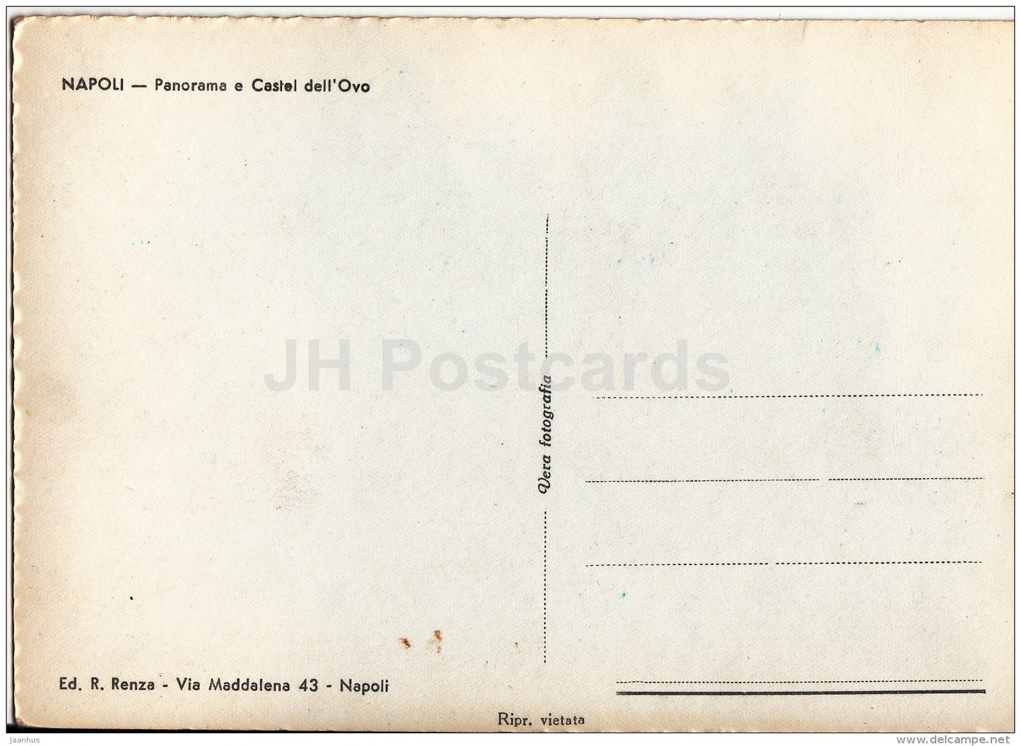 Panorama e Castel dell´Ovo - Napoli - Naples - Italy - Italia - unused - JH Postcards