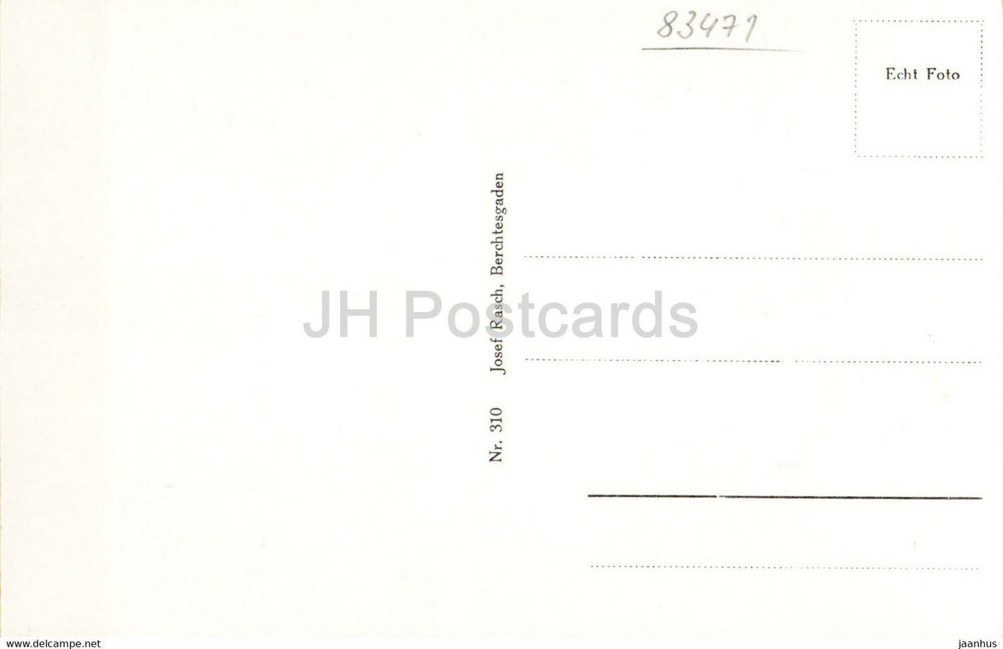 Konigssee vom Malerwinkel - boat - old postcard - Germany - unused