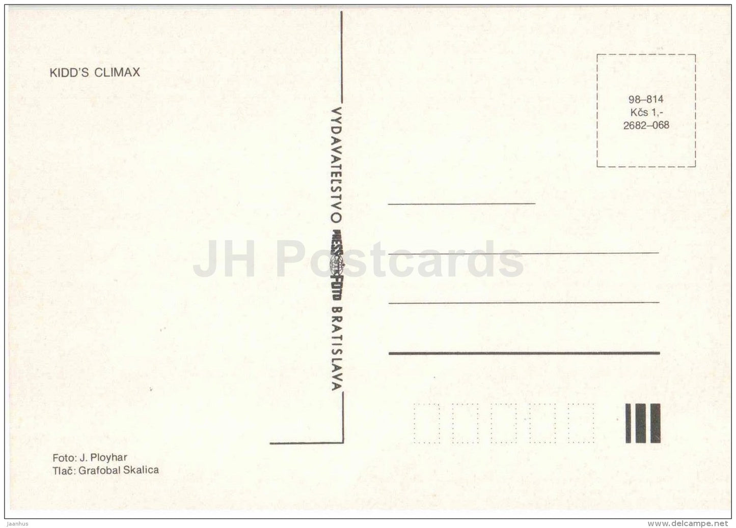 Kidd´s Climax - dahlia - flowers - Slovakia - Czechoslovakia - unused - JH Postcards