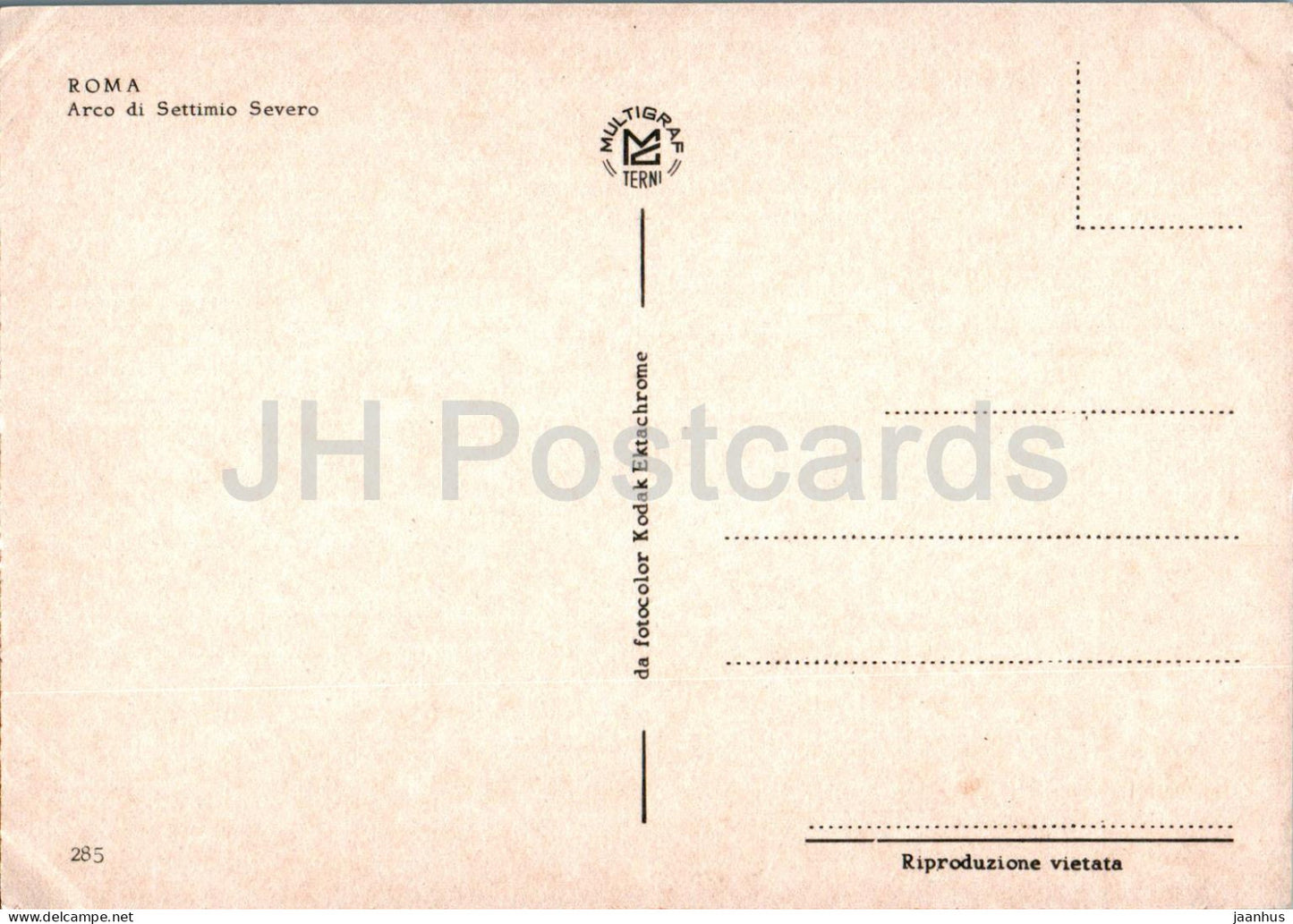 Roma - Rome - Arco di Settimo Severo - Septimius Severus Arch - ancient world - 285 - Italy - unused