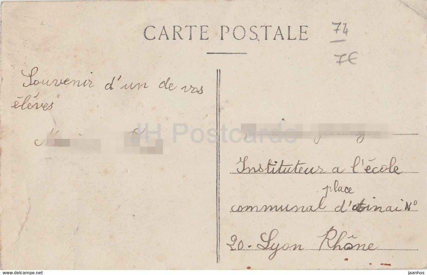 Faverges - Cascade de Seythenex - alte Postkarte - Frankreich - gebraucht