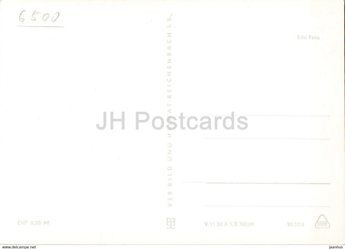 Gera - Park der Opfer des Faschismus - Hauptbahnhof - railway station - old postcard - Germany DDR - unused