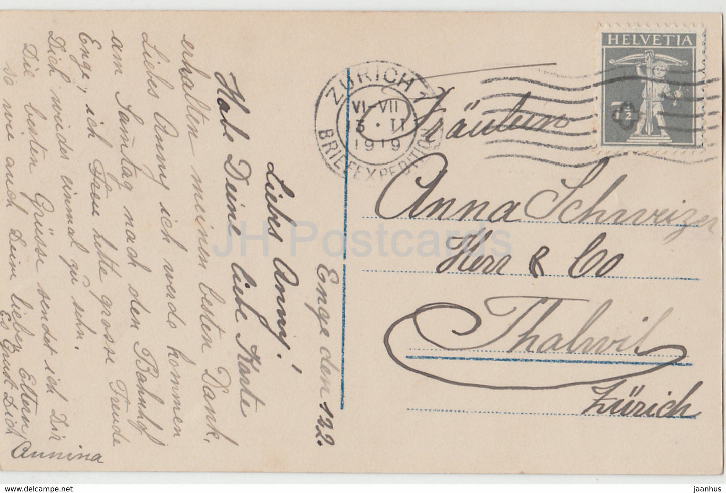 Filmschauspielerin Henny Porten - Film - alte Postkarte - 1919 - gebraucht