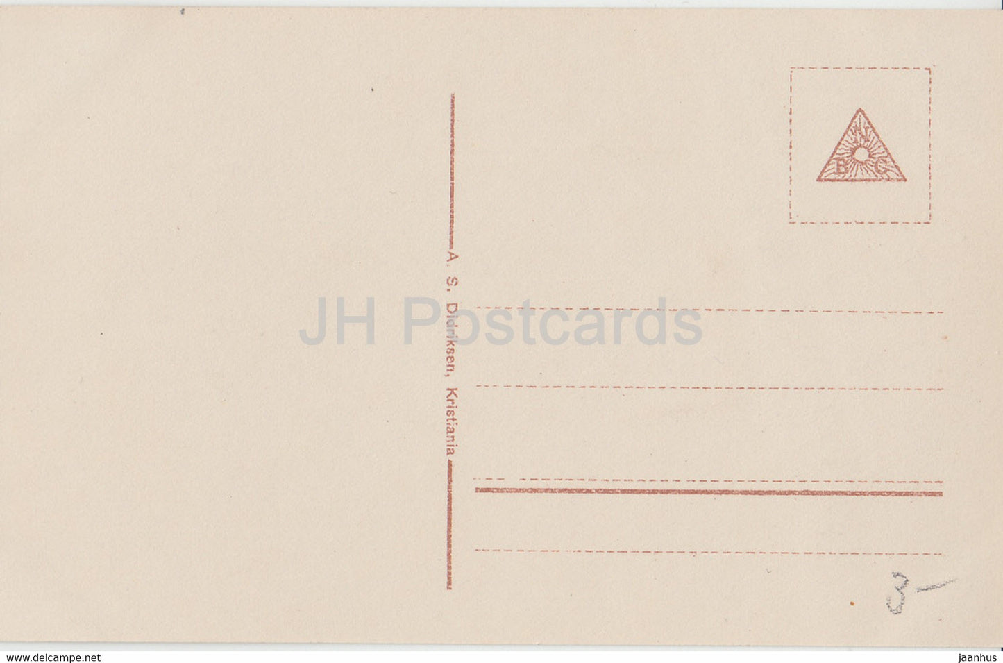 Kristiania - Oslo - Victoria Terasse - 7771 - carte postale ancienne - Norvège - inutilisée