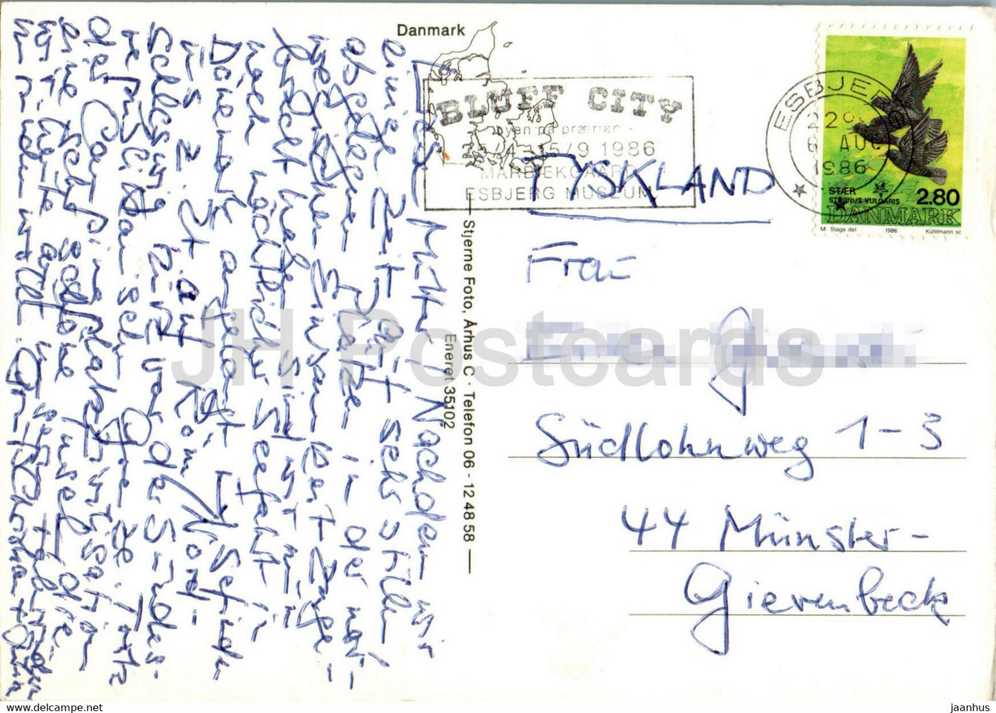 Romo - carte - multivue - navire - bateau - 1986 - Danemark - utilisé