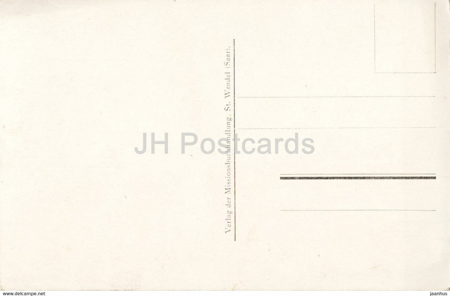 St Wendel Missionshaus - carte postale ancienne - Allemagne - inutilisée