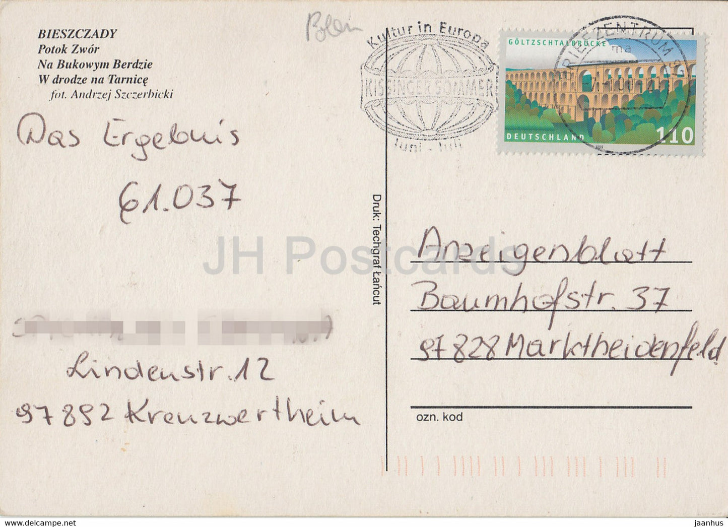 Monts Bieszczady - Ruisseau Zwor - en route vers Tarnice - multiview - Pologne - utilisé