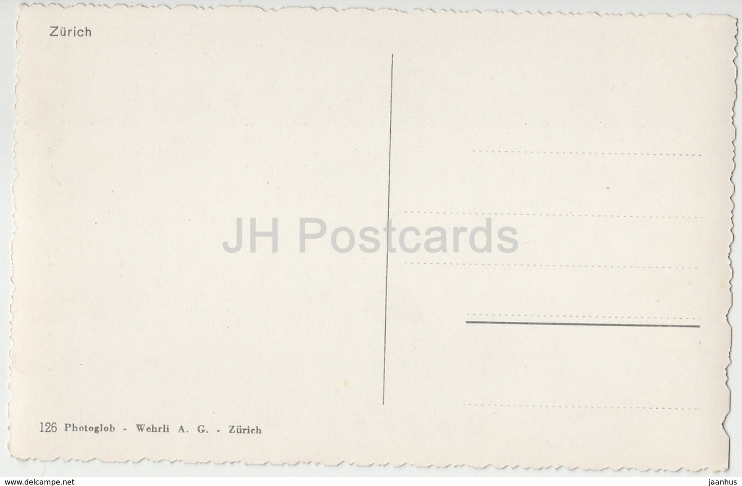 Zurich - multiview - tram - voilier - 126 - Suisse - carte postale ancienne - inutilisée